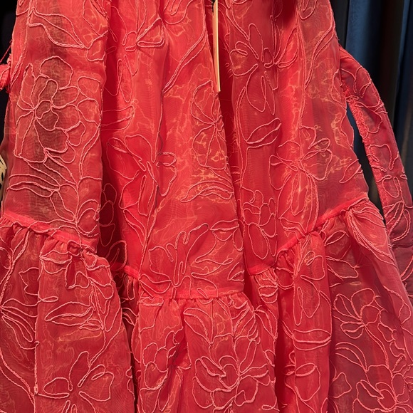 Aje Evangeline cornelli midi dress in pink - Picture 14 of 14